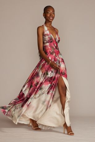 halter floral dress